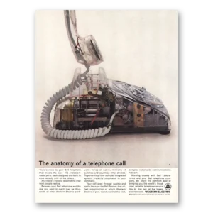 1964 Western Electric Print Ad | Anatomy Telephone Call