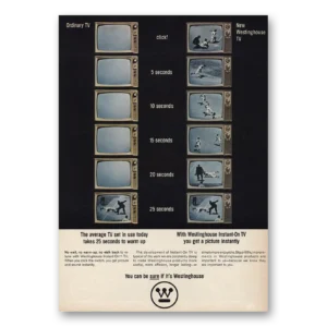 1964 Westinghouse Television Print Ad | Picture Instantly