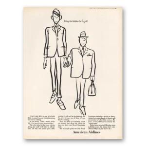 1965 American Airlines Print Ad | Bring Kiddies