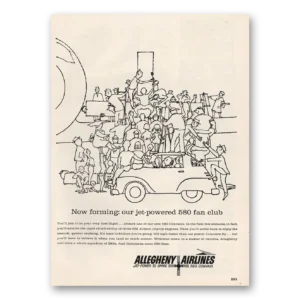 1965 Allegheny Airlines Print Ad | Jet Powered