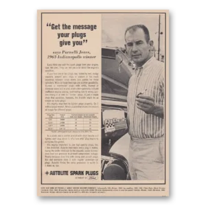 1965 Autolite Spark Plugs Print Ad | Parnelli Jones