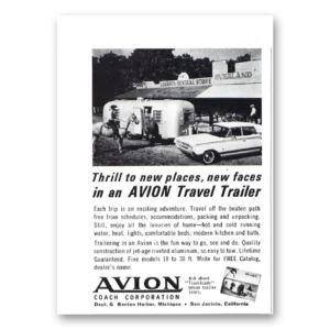 1965 Avion Coach Print Ad | Elkhorn General Store