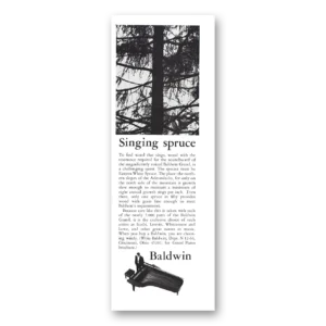 1965 Baldwin Piano Print Ad | Singing Spruce