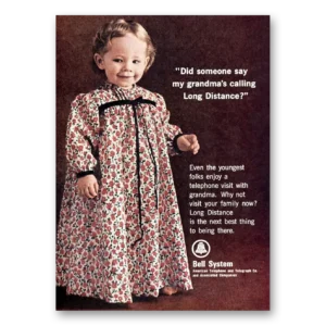 1965 Bell Telephone Print Ad | Grandmas Calling