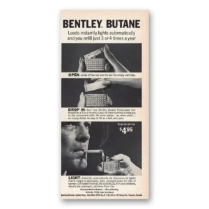 1965 Bentley Butane Print Ad | Butane Loads