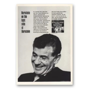 1965 Columbia Records Print Ad | Bernstein On Light Side Promo