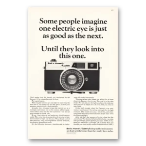 1965 Bell & Howell Print Ad | Imagine One Electric Eye