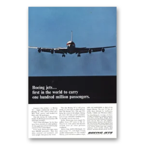 1965 Boeing Print Ad | One Hundred Million Passengers
