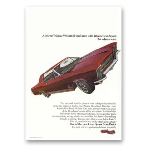 1965 Buick Gran Sports Print Ad | Wildcat V 8