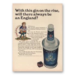 1965 Calvert Gin Print Ad | Will There Always