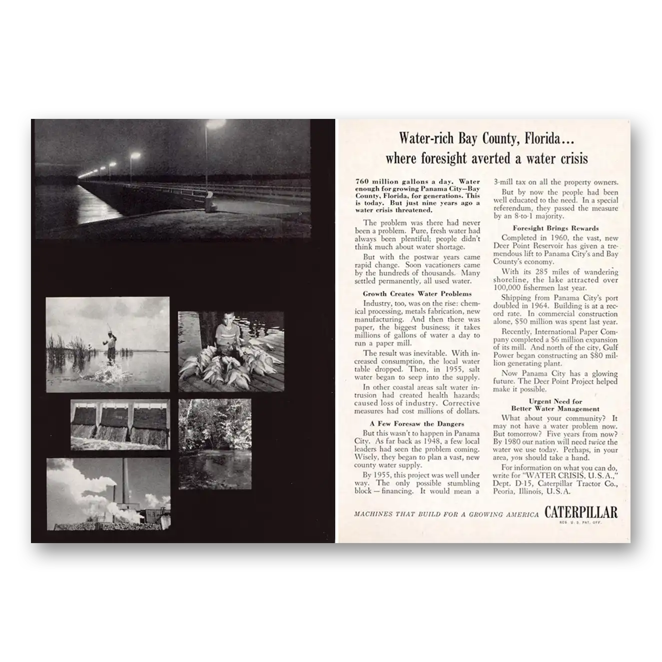 1965 Caterpillar Print Ad | Bay County