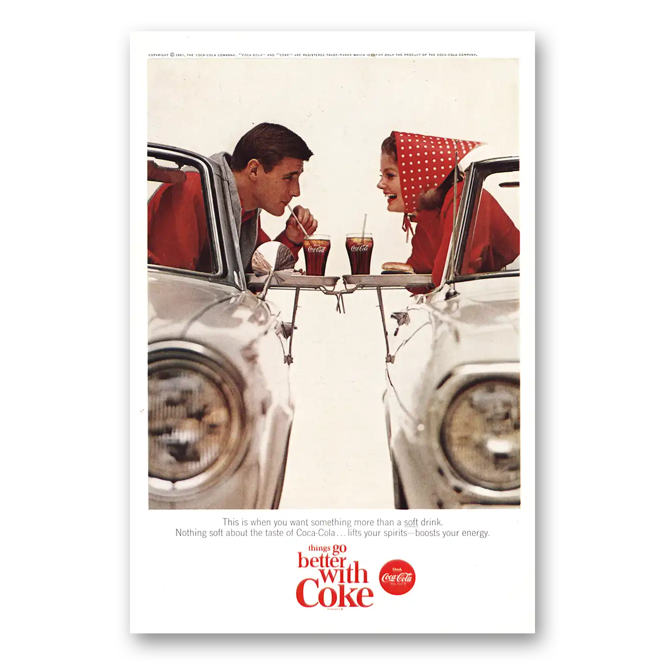1965 Coca Cola Print Ad | Want Something More