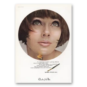 1965 Spotlights Cosmetics Print Ad | Glowing Reflection