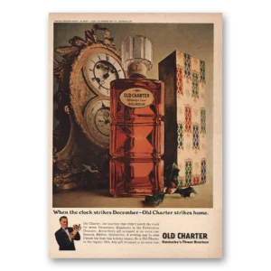 1965 Old Charter Whiskey Print Ad | December
