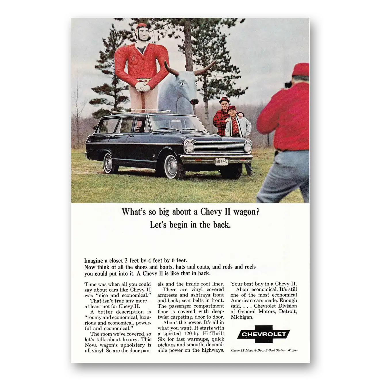 1965 Chevrolet Chevy II Print Ad | Chevy Ii Wagon