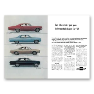 1965 Chevrolet Corvair Print Ad | Chevelle, Chevy Ii