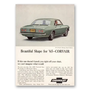 1965 Chevrolet Corvair Print Ad | Beautiful Shape