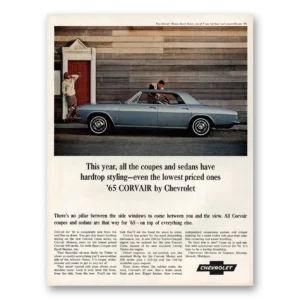 1964 Chevrolet Corvair Print Ad | Hardtop Styling