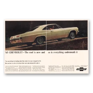 1965 Chevrolet Impala Print Ad | Roof Is New