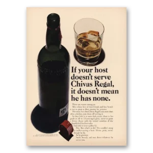 1965 Chivas Regal Print Ad | Your Host