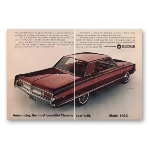 1964 Chrysler Print Ad | Most Beautiful