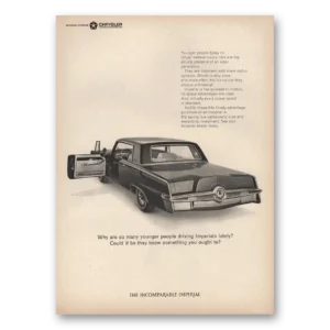 1965 Chrysler Imperial Print Ad | Younger People