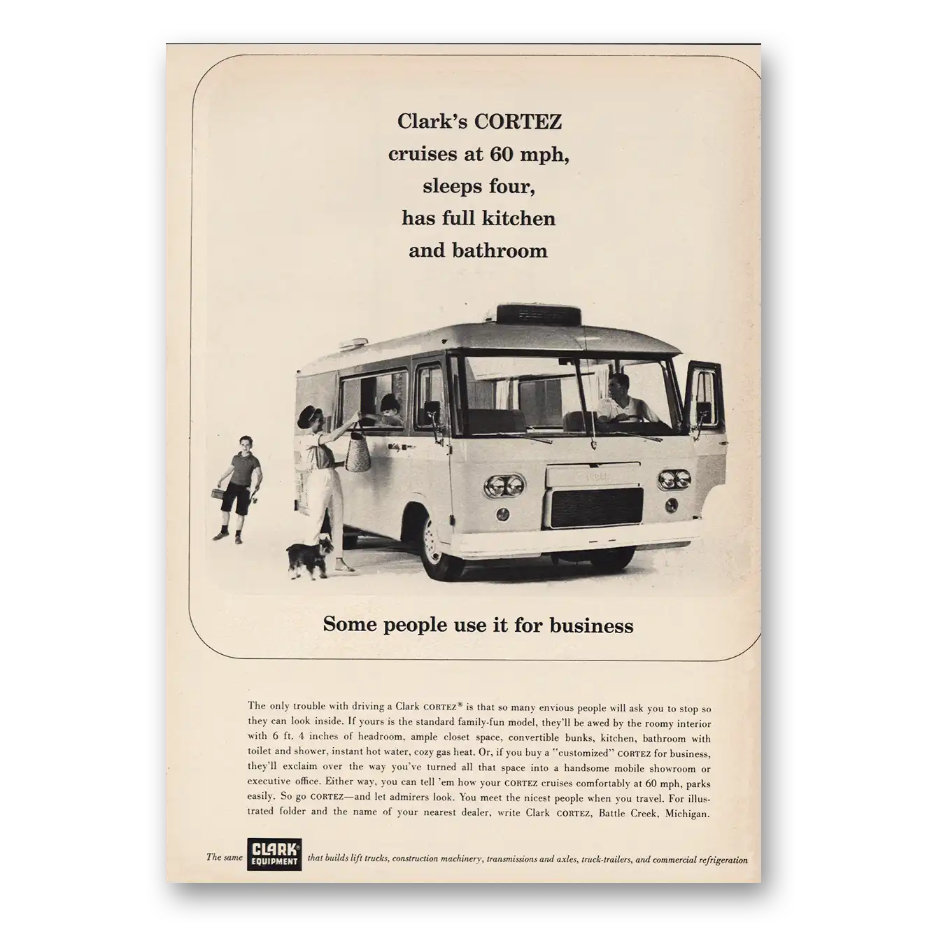 1964 Clark Equipment Print Ad | Cortex Cruises At 60