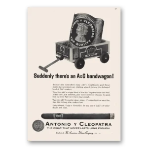 1965 Antonio Y Cleopatra Cigars Print Ad | Bandwagon