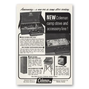 1965 Coleman Camp Stove Print Ad | Accessory Line