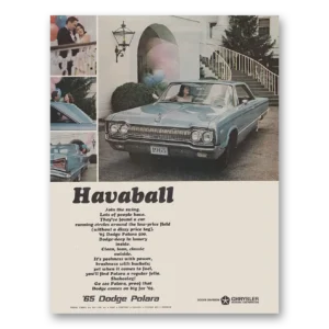 1965 Dodge Polara Print Ad | Havaball