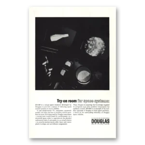 1965 Douglas Print Ad | Try On Room For Space Systems