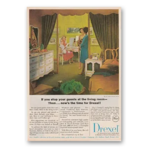 1965 Drexel Furniture Print Ad | Living Room