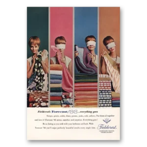 1965 Fieldcrest Print Ad | Forecast 66 Everything Goes