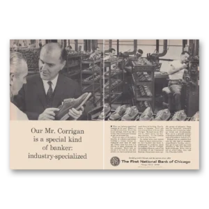 1965 First National Bank of Chicago Print Ad | Mr Corrigan