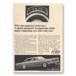 1965 Ford Print Ad | Engineers Insist