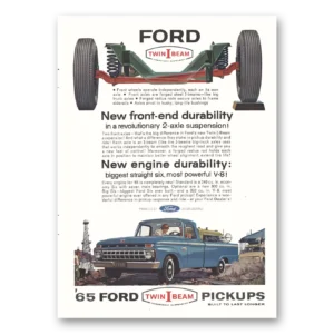 1965 Ford Pickup Print Ad | Front End
