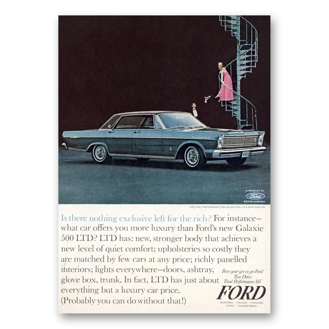 1964 Ford Galaxie Print Ad | Nothing Exclusive