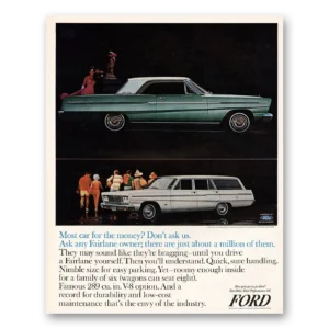 1964 Ford Fairlane Print Ad | Million Them