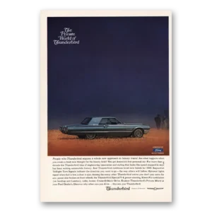 1965 Ford Thunderbird Print Ad | Whole New Approach Luxury Travel