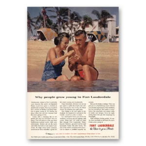 1965 Fort Lauderdale Florida Print Ad | People Grow Young