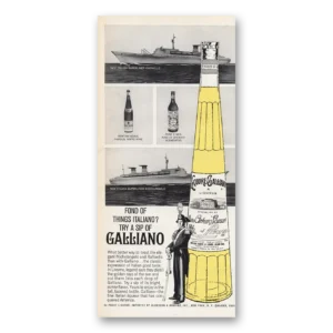 1965 Galliano Liqueur Print Ad | Raffaello Michelangelo