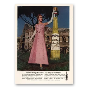1965 Galliano Liqueur Print Ad | Fond Things Italiano