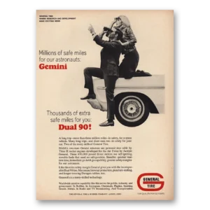 1965 General Tire Print Ad | Astronauts Gemini