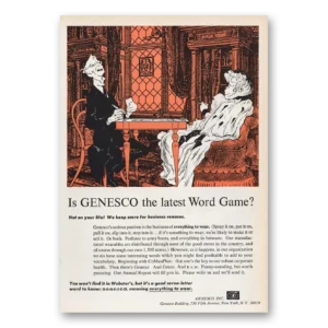 1965 Genesco Print Ad | Word Game