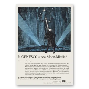 1965 Genesco Print Ad | New Moon Missile
