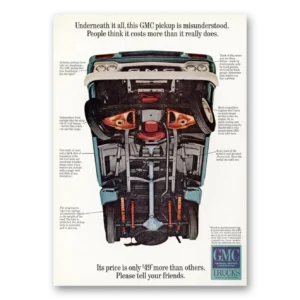 1965 GMC Trucks Print Ad | Underneath