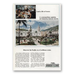 1965 Grace Line Print Ad | Cosmopolitan Capitals