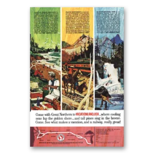 1965 Great Northern Railway Print Ad | Pacific Ocean Beaches