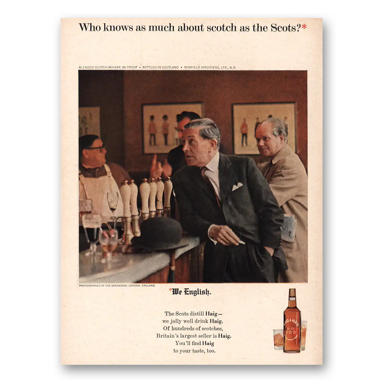 1965 Haig & Haig Print Ad | Who Knows