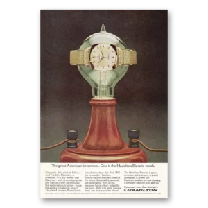 1965 Hamilton Watch Print Ad | American Inventions